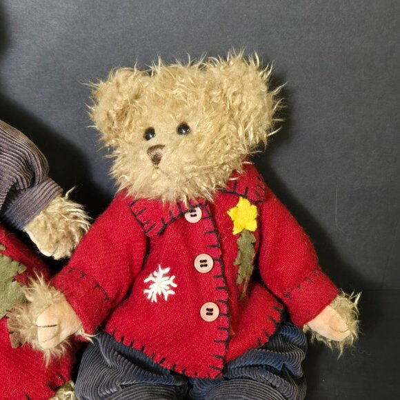 Vtg 2007 Bearington Bear GRACIE (1366) & GRANT (1365) Limited Edition Christmas - Picture 3 of 15